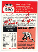 Satchel Paige 2001 Topps Archives Reserve #220