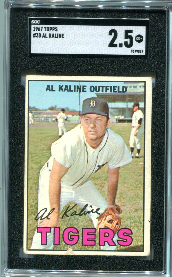 Al Kaline 1967 Topps Card #30 SGC 2.5 Card