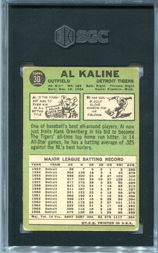 Al Kaline 1967 Topps Card #30 SGC 2.5 Card