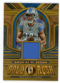 Amon-Ra St. Brown 2023 Panini Gold Standard Gold Rush Patch Relic #GR-ASB