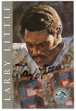 Larry Little Autographed Hall of Fame Plaque