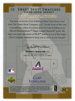 Curt Schilling 2003 Upper Deck Sweet Spot Patch Relic #CS