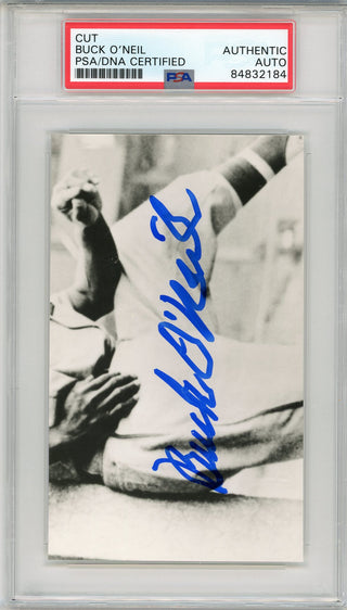 Buck O'Neil Autographed Photo Cut (PSA)