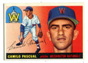 Camilo Pascual 1955 Topps #84 Card