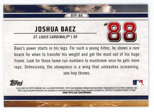 Joshua Baez 2023 Topps Bowman Chrome Scouts #BTP-88