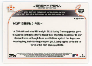 Jeremy Pena 2022 Topps Chrome Silver #US126 Card