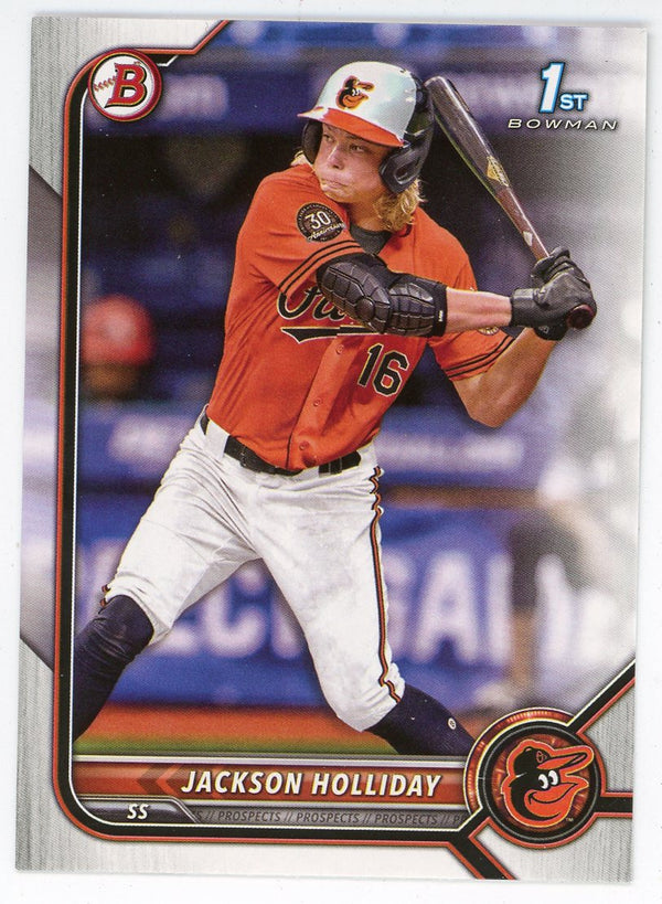 Jackson Holliday 2022 Topps 1st Bowman Card #BD-168