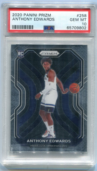 Anthony Edwards Panini Prizm 2020 Rookie PSA 10