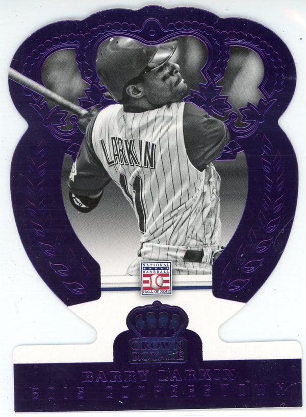 Barry Larkin 2015 Panini Crown Royale Cooperstown Die Cut Card #6