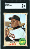 Willie Mays 1968 Topps #50 SGC 2 Card