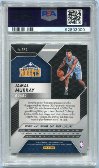 Jamal Murray 2016 Panini Prizm Card #175 (PSA Mint 9)