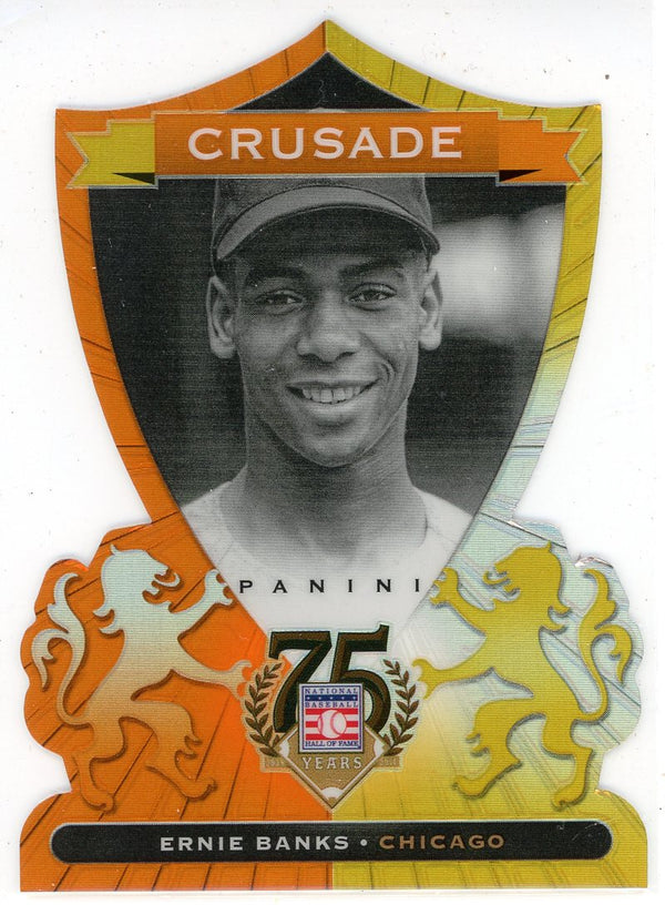 Ernie Banks 2014 Panini Hall of Fame Crusade Die Cut Card #48