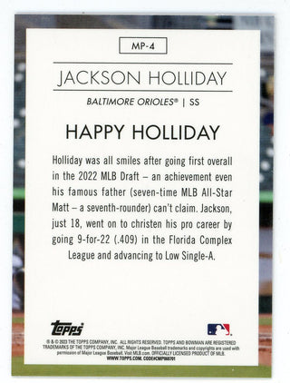 Jackson Holliday 2023 Topps Bowman Modern Prospects #MP-4