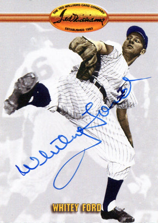 Whitey Ford Autographed 1993 The Ted Williams Card Company