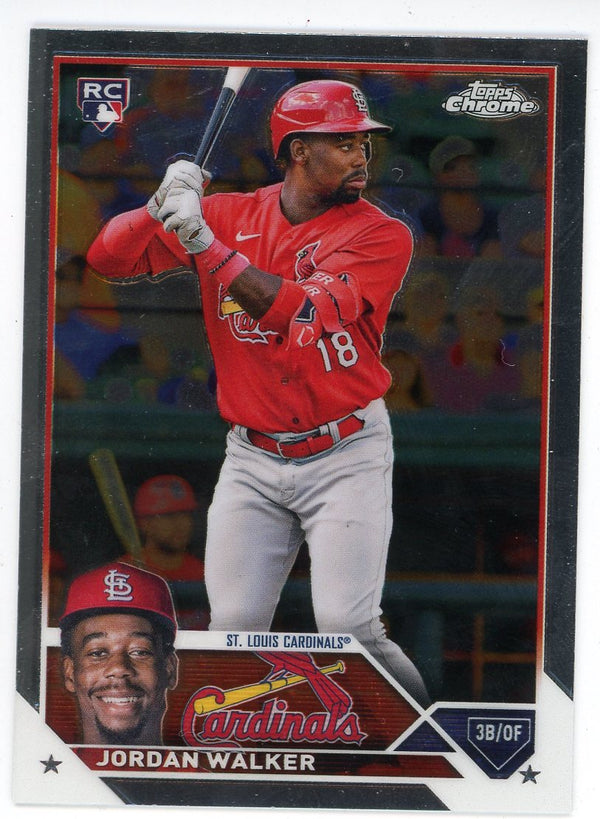 Jordan Walker 2023 Topps Chrome Rookie Card #209