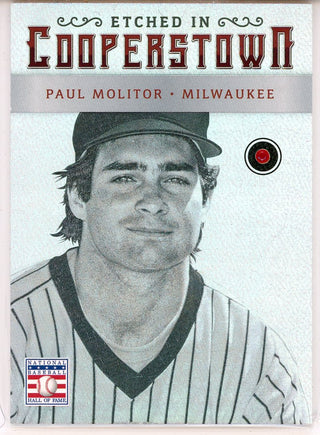 Paul Molitor 2015 Panini Cooperstown Ruby Card #54