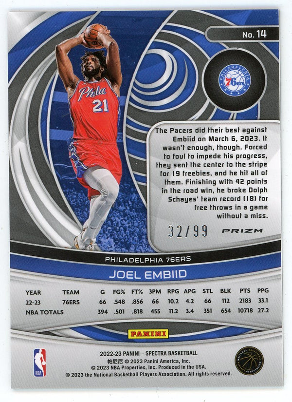 Joel Embiid 2022-23 Panini Spectra #14