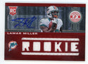 Lamar Miller 2012 Panini Totally Certified Autograph Patch Relic Rookie Card #219