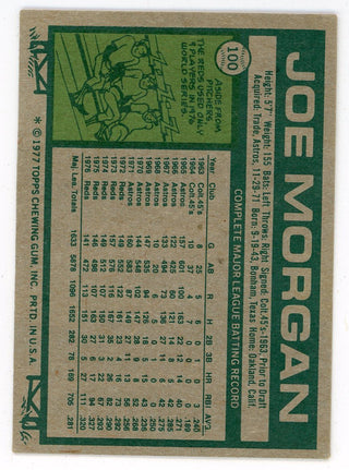 Joe Morgan 1977 Topps #100