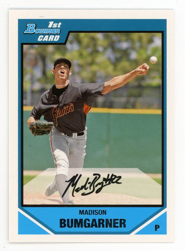 Madison Bumgarner 2007 Topps 1st Bowman #BDPP61 Card