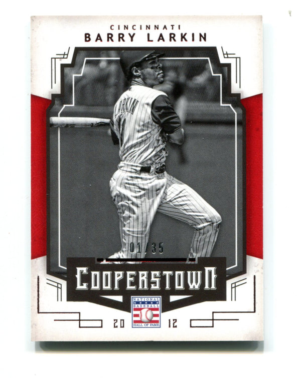 Barry Larkin 2015 Panini Cooperstown #6 01/35 Card