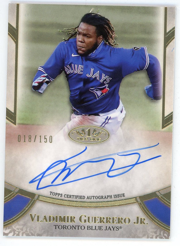 Vladimir Guerrero Jr. Autographed 2021 Topps Card #PPA-VG