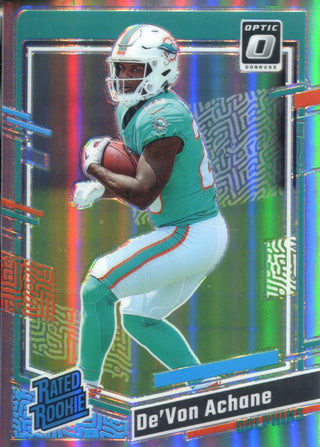 De'Von Achane 2023 Donruss Optic Rated Rookie Card #269