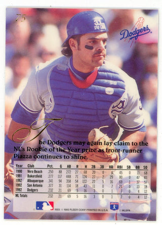 Mike Piazza 1993 Fleer Card #75