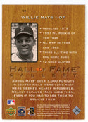 Willie Mays 2001 Upper Deck HOF Gallery #G8