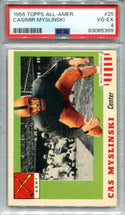 Casimr Myslinski 1955 Topps All American Football Card #25 PSA 4 Card