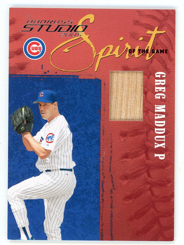 Greg Maddux 2005 Donruss Spirit of the Game Bat Relic #SOG-13