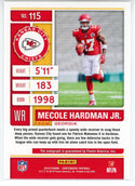 Mecole Hardman Jr. Autographed 2019 Panini Contenders Rookie Ticket Card #115