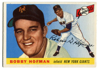 Bobby Hoffman 1955 Topps #17 Card