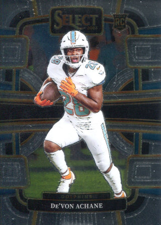 De'Von Achane 2023 Panini Select Rookie Card #63