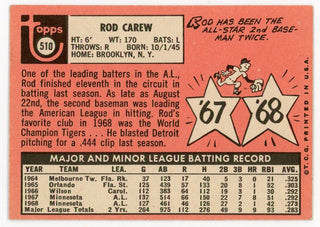 Rod Carew/Hank Allen 1967 Topps #569 PSA EX 5