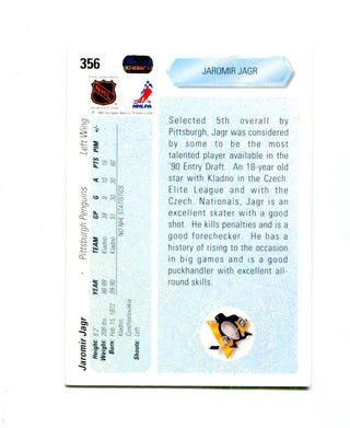 Jaromir Jagr 1990 Upper Deck Number 1 Draft #356 Card