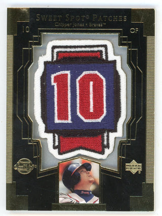 Chipper Jones 2003 Upper Deck Sweet Spot Patch Relic #CJ1