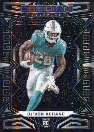 De'Von Achane 2023 Panini Obsidian Rookie Card #163