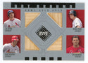 J.D. Drew, Scott Rolen, Tino Martinez, Jim Edmonds 2002 Upper Deck Bat Around Bat Relics #BA-DRME