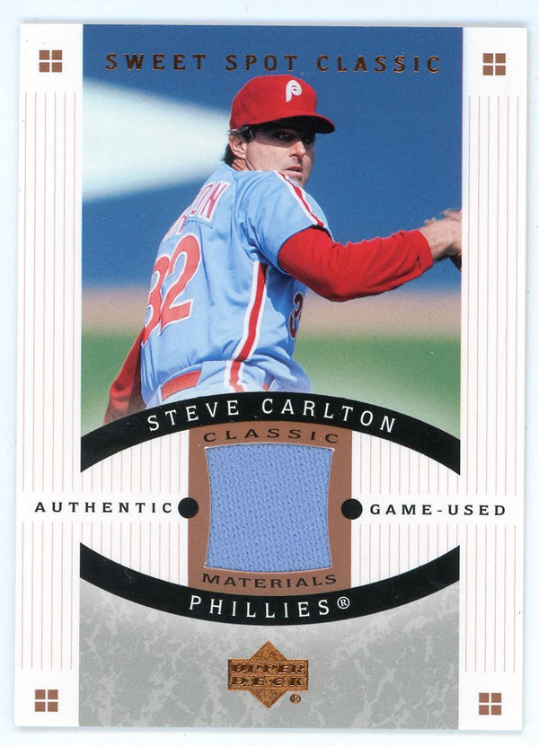 Steve Carlton 2005 Upper Deck Sweet Spot Jersey Card