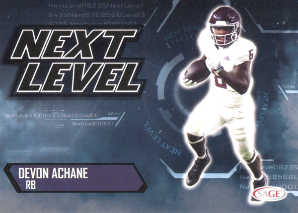 De'Von Achane 2023 Sage Rookie Card