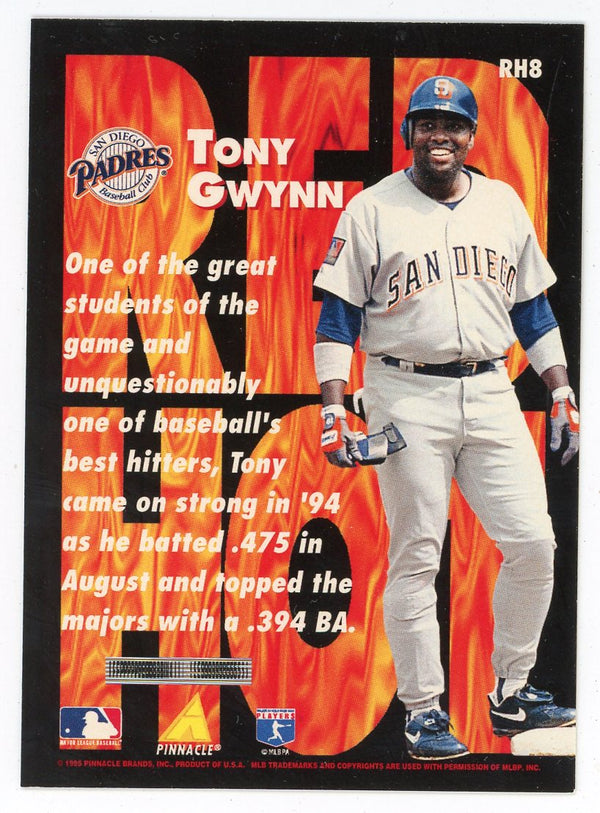 Tony Gwynn 1995 Pinnacle Red Hot #RH18