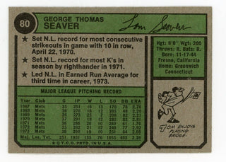 Tom Seaver Topps #80 Card