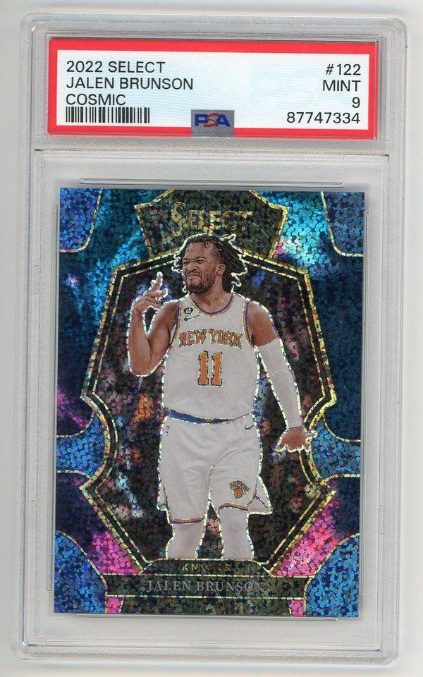 Jalen Brunson 2022 Select Cosmic #122 PSA 9