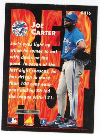 Joe Carter 1995 Pinnacle Red Hot #RH16