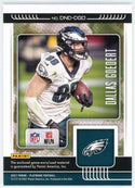 Dallas Goedert 2021 Panini Playbook Down & Dirty Jersey Card #DND-DGO