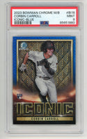 Corbin Carrol 2023 Bowman Chrome Rookie Iconic Blue #BI18 PSA 9