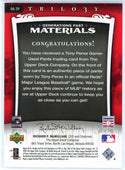 Tony Perez 2005 Upper Deck Trilogy Generations Past Materials Card #PA-TP