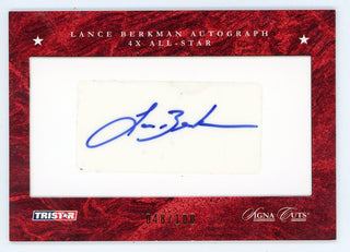 Lance Berkman Autograph 2008 Tristar Signa Cuts