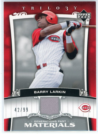 Barry Larkin 2005 Upper Deck Trilogy Generations Past Materials Card #PA-BL